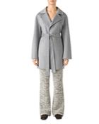 St. John Belted Wool & Cashmere Coat
