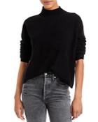 Aqua Rolled Edge Mock Neck Cashmere Sweater - 100% Exclusive