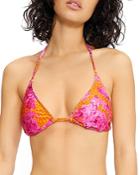 Ted Baker Triangle Bikini Top With Chain Detail Ties