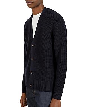 Ted Baker Grid Stitch Wool Cardigan