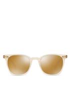 Oliver Peoples Unisex L.a. Coen Mirrored Square Sunglasses, 49mm