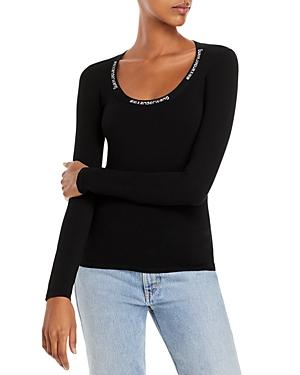 Alexanderwang.t Bodycon Logo Top