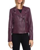 Bagatelle. City Lamb Leather Quilted Moto Jacket