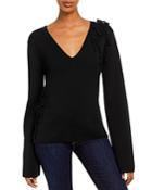 Rebecca Taylor Cotton Embellished Sweater