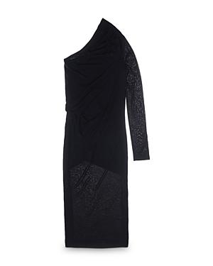 Helmut Lang Ruched One Sleeve Dress