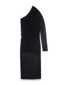 Helmut Lang Ruched One Sleeve Dress