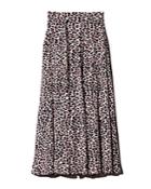 Zadig & Voltaire Joyo Leopard-print Pleated Maxi Skirt