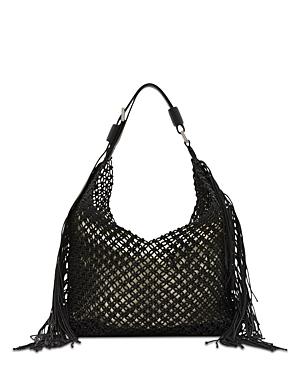 Allsaints Sabine Crochet Hobo Bag