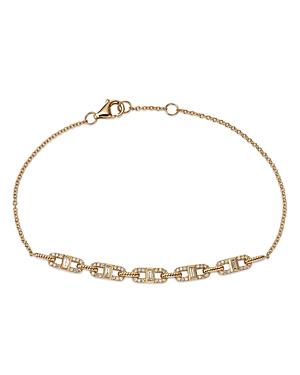 Bloomingdale's Diamond Link Bracelet In 14k Yellow Gold, 0.25 Ct. T.w. - 100% Exclusive