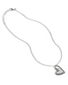 John Hardy Sterling Silver Classic Chain Manah Diamond Pave Pendant Necklace, 18