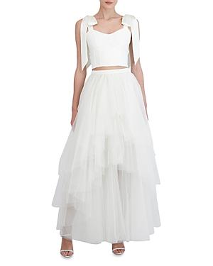 Bcbgmaxazria Gardenia Tiered Tulle Ruffle Skirt