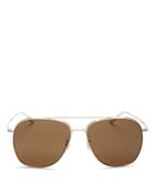 Oliver Peoples Women's Ellerston Brow Bar Square Sunglasses, 58mm