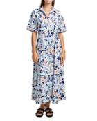 French Connection Cerisier Crepe Floral Maxi Dress