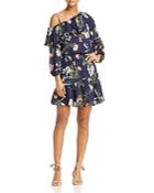 Parker Clarisse Floral Print Silk Ruffle Dress - 100% Exclusive
