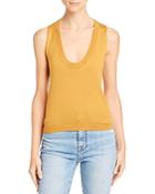 7 For All Mankind Scooped Knit Tank