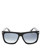 Tom Ford Morgan Flat Top Square Sunglasses, 55mm