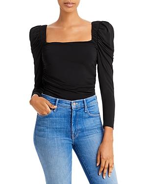 Frame Betty Square Neck Long Sleeve Top