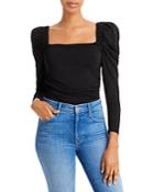 Frame Betty Square Neck Long Sleeve Top