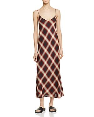 Vince Plaid Slip Dress