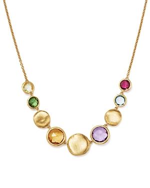Marco Bicego 18k Yellow Gold Jaipur Multi Gemstone Small Bead Collar Necklace, 19