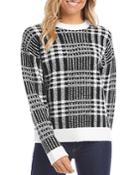 Karen Kane Plaid Pullover Sweater
