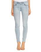Cece High Rise Skinny Jeans In Soft Blue
