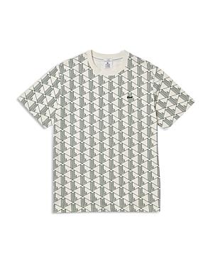 Lacoste L!ve Cotton Monogram Logo Graphic Tee