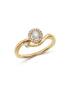 Bloomingdale's Diamond Overlapping Ring In 14k Yellow Gold, 0.20 Ct. T.w. - 100% Exclusive