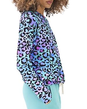 Stripe And Stare Happy Place - Galaxy Leopard Sweatshirt