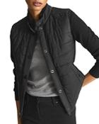 Reiss Jade Knit Hybrid Jacket