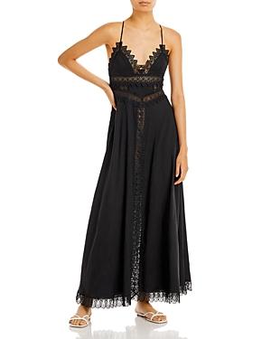 Charo Ruiz Ibiza Imagen Lace Trim Maxi Dress