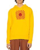 Sandro Sun Embroidered Unbrushed Fleece Hoodie