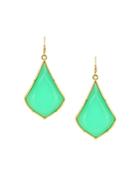Sparkling Sage Stone Drop Earrings - Compare At $68