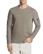 John Varvatos Star Usa Burnout French Terry Crewneck Sweatshirt