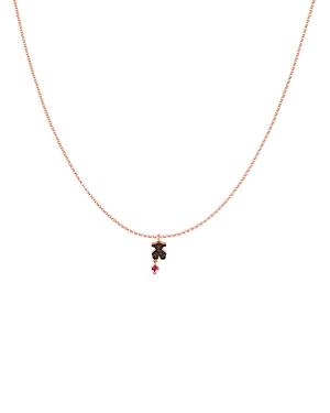 Tous Jeweled Bear Pendant Necklace, 18
