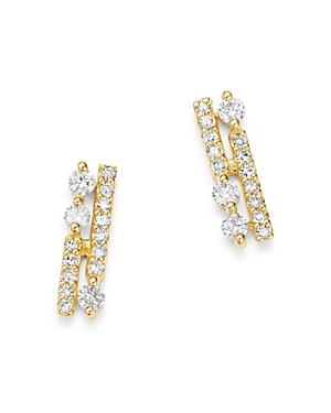 Bloomingdale's Diamond Bar Stud Earrings In 14k Yellow Gold, 0.1 Ct. T.w. - 100% Exclusive