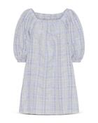 Remain Lea Plaid Puff Sleeve A Line Dress