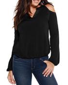 Belldini Studded Cold Shoulder Top