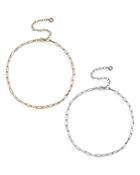 Baublebar Hera Rectangular Link Necklaces, 16, Set Of 2