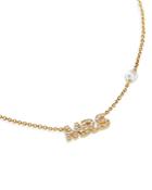 Nadri Pave Mrs & Simulated Pearl Accent Pendant Necklace, 16-18