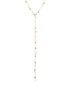 Chan Luu Tiger's Eye Lariat Necklace In 18k Gold-plated Sterling Silver, 17