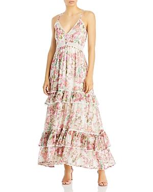 Rococo Sand Long Floral Dress