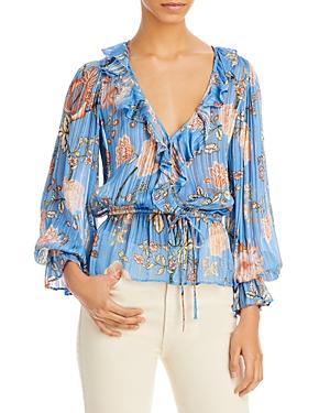 Ramy Brook Veronica Printed Balloon Sleeve Top