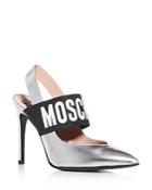 Moschino Women's Slingback Pointed-toe Pumps