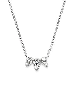 Diamond Teardrop Pendant Necklace In 14k White Gold, .24 Ct. T.w. - 100% Exclusive