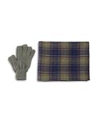 Barbour Tartan Scarf & Gloves Gift Set