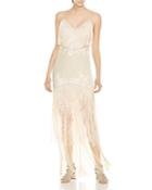 Haute Hippie Grandeur Fringed Embroidered Gown