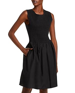 French Connection Rhodes Smocked Poplin Dress