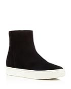 Vince Hardy Suede And Shearling High Top Sneakers