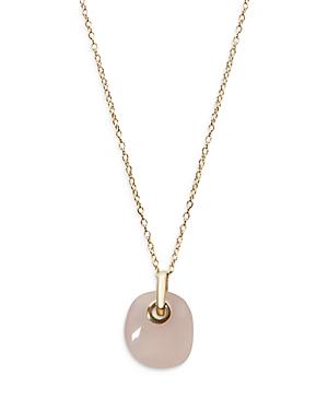 Argento Vivo Rose Quartz Pendant Necklace, 15